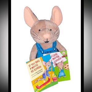 Book Character Mouse Plush & 2 mini books